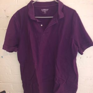 Croft & Borrow Slim Fit Medium Purple Polo